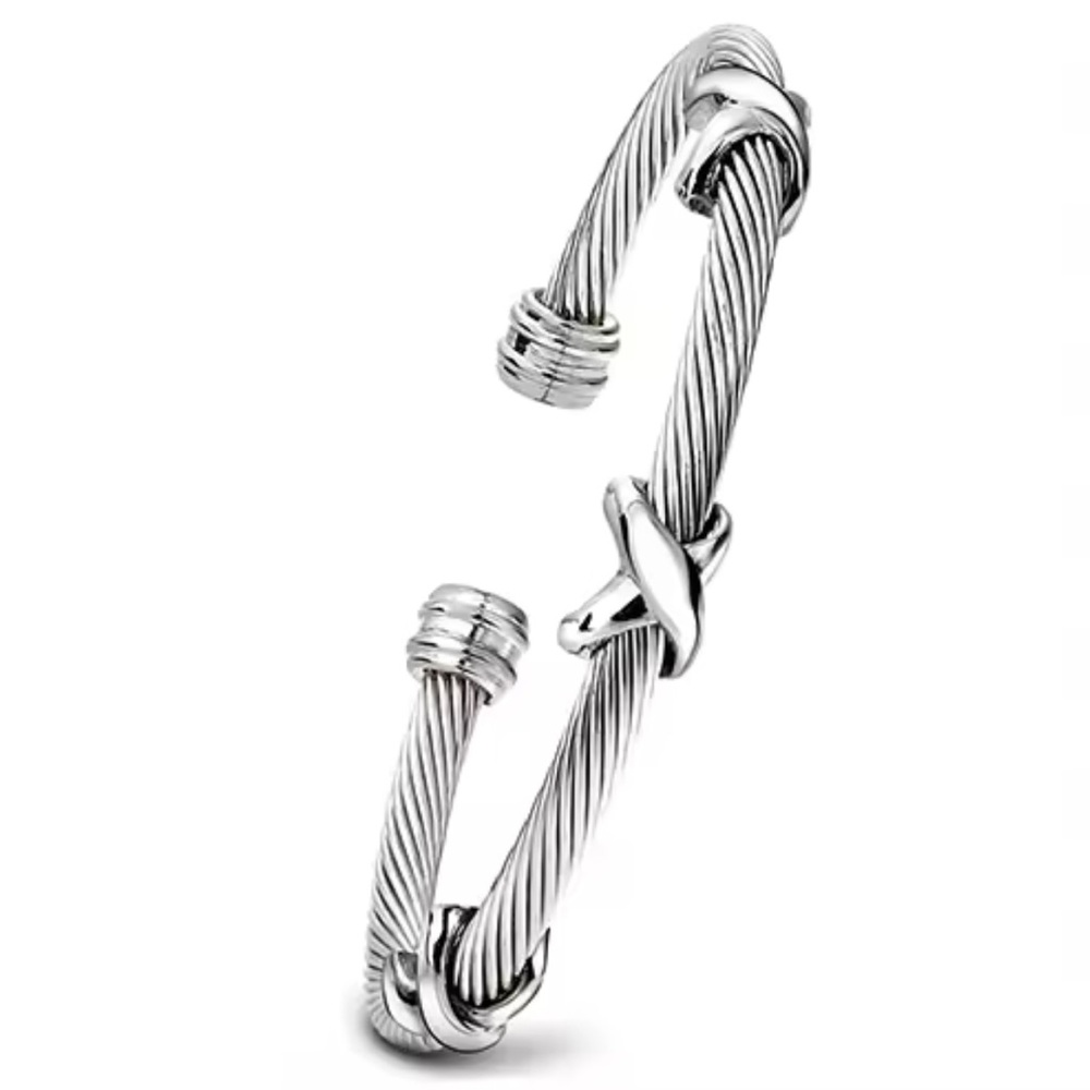 Sterling Silver Cross Bracelet